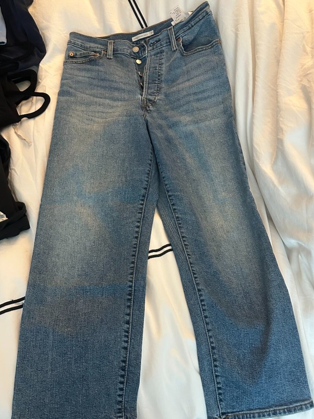Levi's Ribcage Straight Ankle Light Wash Jeans Size 29